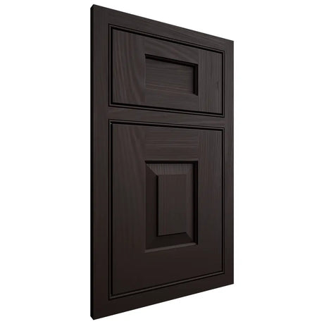 Shiloh Cabinetry Beaded Inset Hamlin Alder Plain Cut Espresso Door