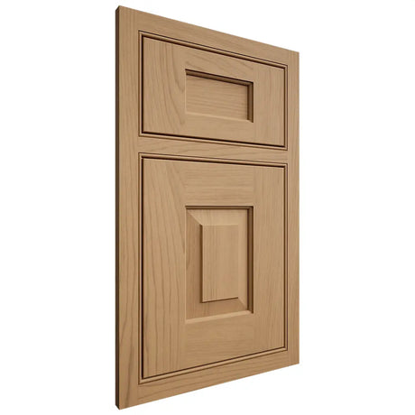 Shiloh Cabinetry Beaded Inset Hamlin Alder Plain Cut Natural Door