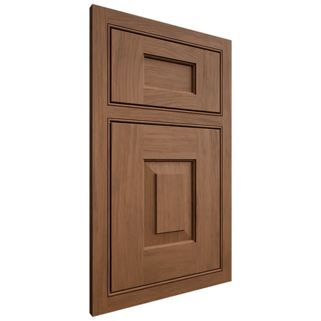 Shiloh Cabinetry Beaded Inset Hamlin Alder Plain Cut Walnut Door