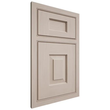 Shiloh Cabinetry Beaded Inset Hamlin Alder Plain Cut White Sands Door