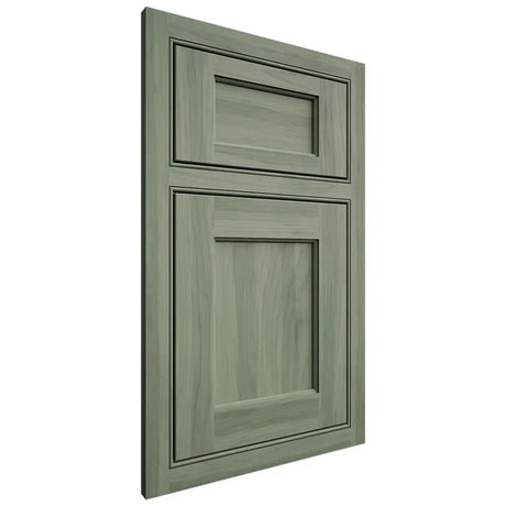 Shiloh Cabinetry Beaded Inset Hamlin Hickory Plain Cut Moss Door