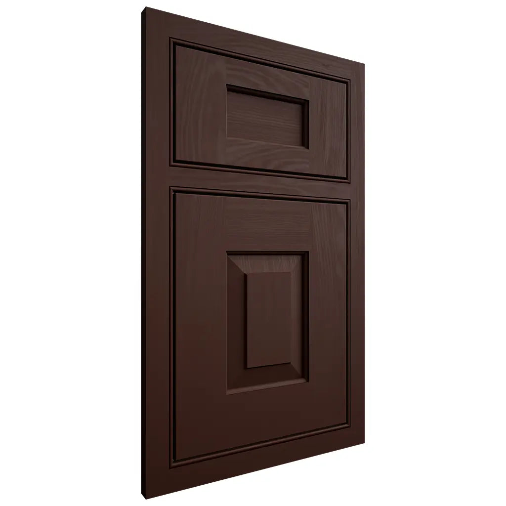 Shiloh Cabinetry Beaded Inset Hamlin Maple Plain Cut Cocoa Door
