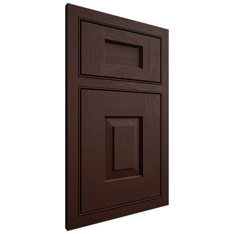 Shiloh Cabinetry Beaded Inset Hamlin Maple Plain Cut Cocoa Door