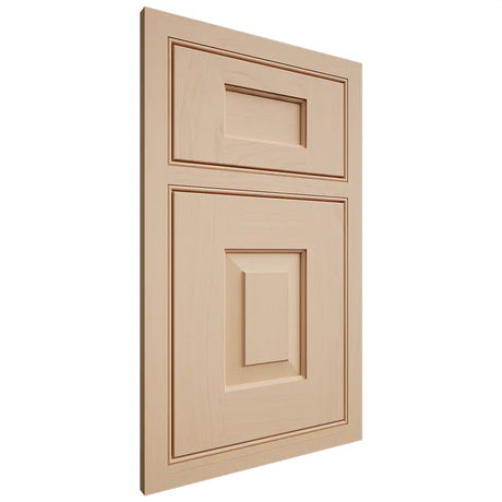 Shiloh Cabinetry Beaded Inset Hamlin Maple Plain Cut Natural Door