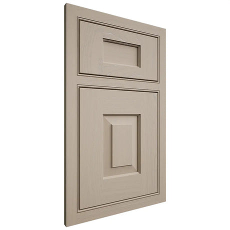 Shiloh Cabinetry Beaded Inset Hamlin Maple Plain Cut Pebble Door