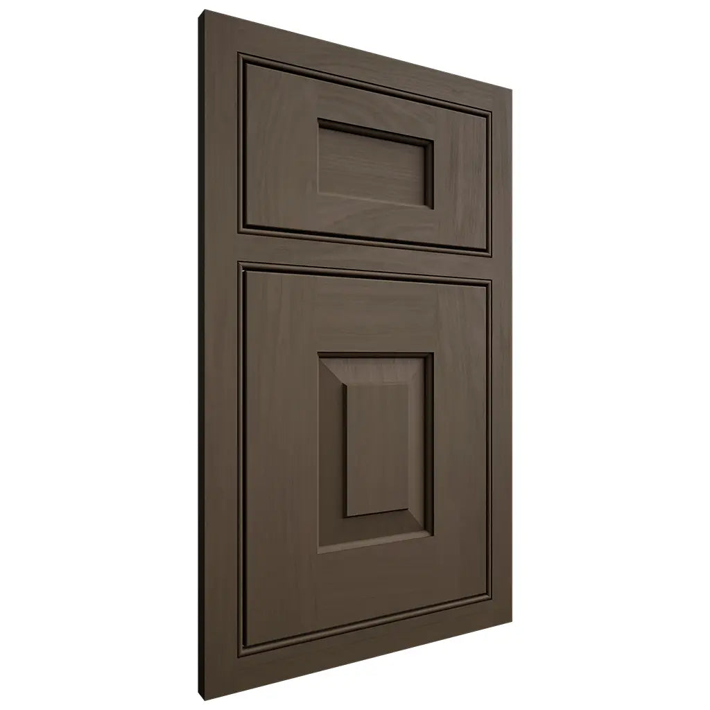 Shiloh Cabinetry Beaded Inset Hamlin Maple Plain Cut Perfect Brown Door