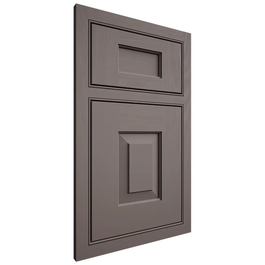 Shiloh Cabinetry Beaded Inset Hamlin Poplar Plain Cut Heatherstone Door