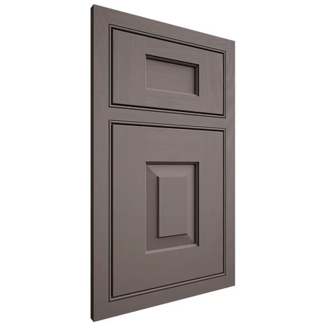 Shiloh Cabinetry Beaded Inset Hamlin Poplar Plain Cut Heatherstone Door