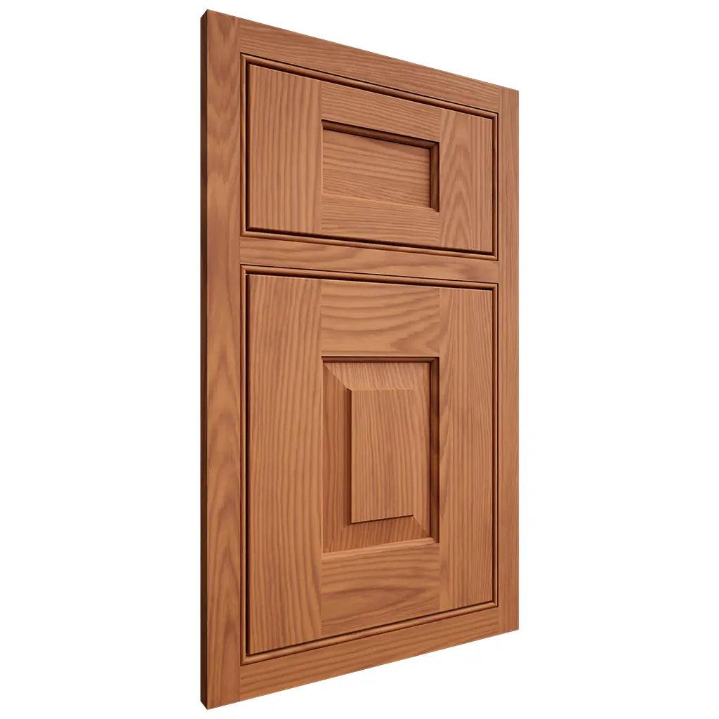 Shiloh Cabinetry Beaded Inset Hamlin Red Oak Plain Cut Harvest Door