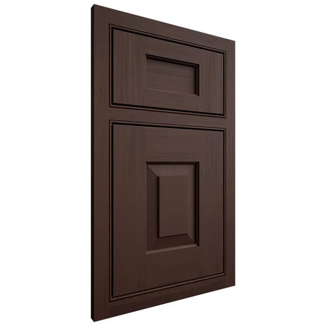 Shiloh Cabinetry Beaded Inset Hamlin Walnut Plain Cut Bison Door