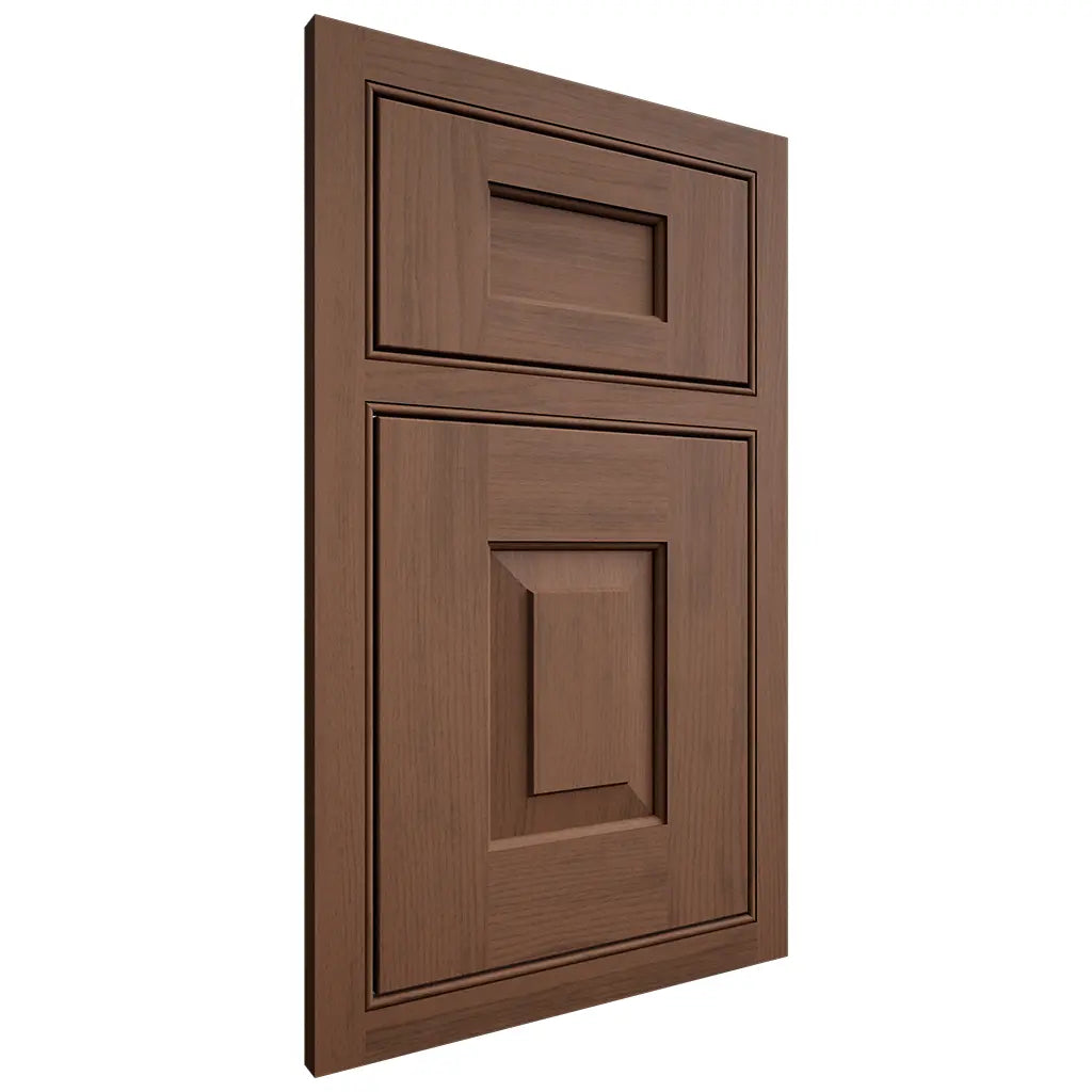Shiloh Cabinetry Beaded Inset Hamlin Walnut Plain Cut Natural Door