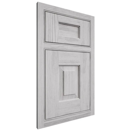 Shiloh Cabinetry Beaded Inset Hamlin Walnut Plain Cut Stratus Door