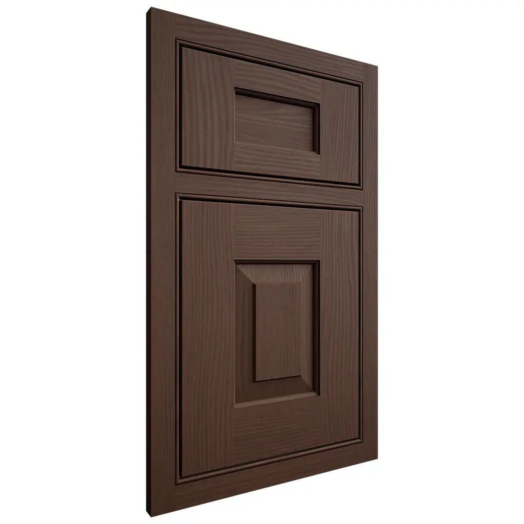Shiloh Cabinetry Beaded Inset Hamlin White Oak Plain Cut Braun Door