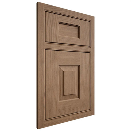 Shiloh Cabinetry Beaded Inset Hamlin White Oak Plain Cut Medium Door