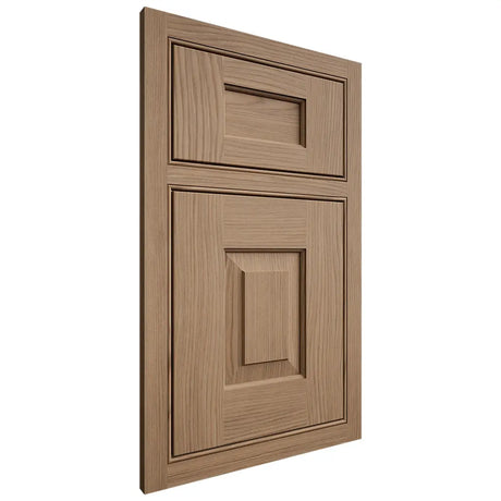 Shiloh Cabinetry Beaded Inset Hamlin White Oak Plain Cut Natural Door