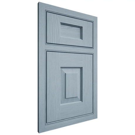 Shiloh Cabinetry Beaded Inset Hamlin White Oak Plain Cut Sky Door