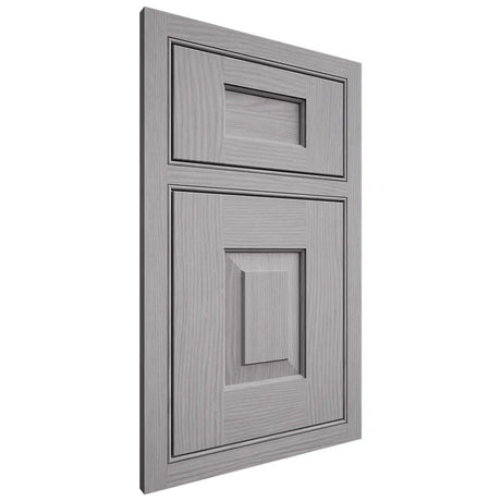 Shiloh Cabinetry Beaded Inset Hamlin White Oak Plain Cut Stratus Door