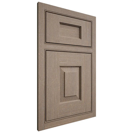 Shiloh Cabinetry Beaded Inset Hamlin White Oak Quarter Sawn Almond Door