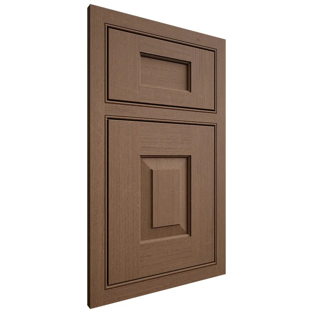 Shiloh Cabinetry Beaded Inset Hamlin White Oak Quarter Sawn Autumn Door