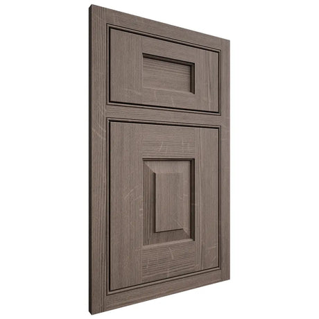 Shiloh Cabinetry Beaded Inset Hamlin White Oak Quarter Sawn Clay Door