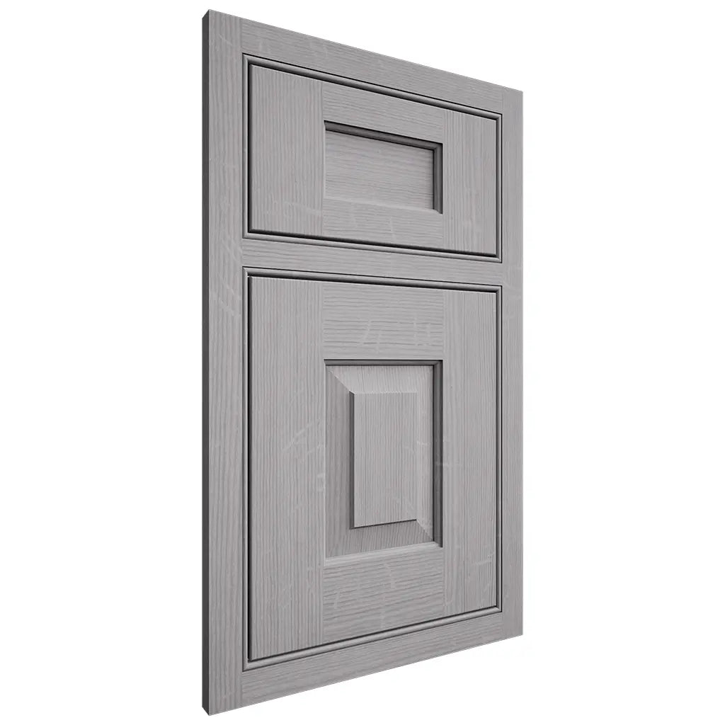 Shiloh Cabinetry Beaded Inset Hamlin White Oak Quarter Sawn Stratus Door