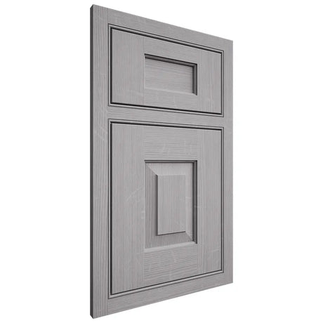 Shiloh Cabinetry Beaded Inset Hamlin White Oak Quarter Sawn Stratus Door