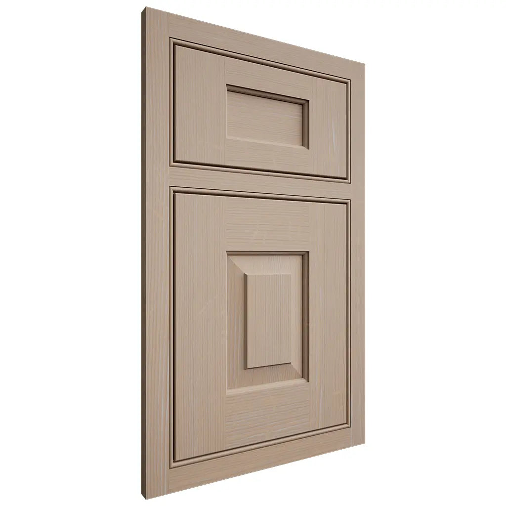 Shiloh Cabinetry Beaded Inset Hamlin White Oak Quarter Sawn Straw Door