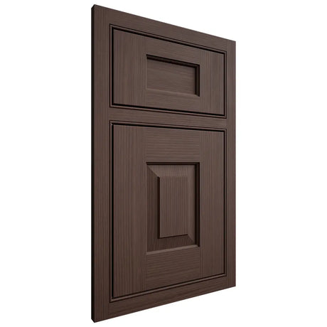 Shiloh Cabinetry Beaded Inset Hamlin White Oak Rift Cut Dusk Door
