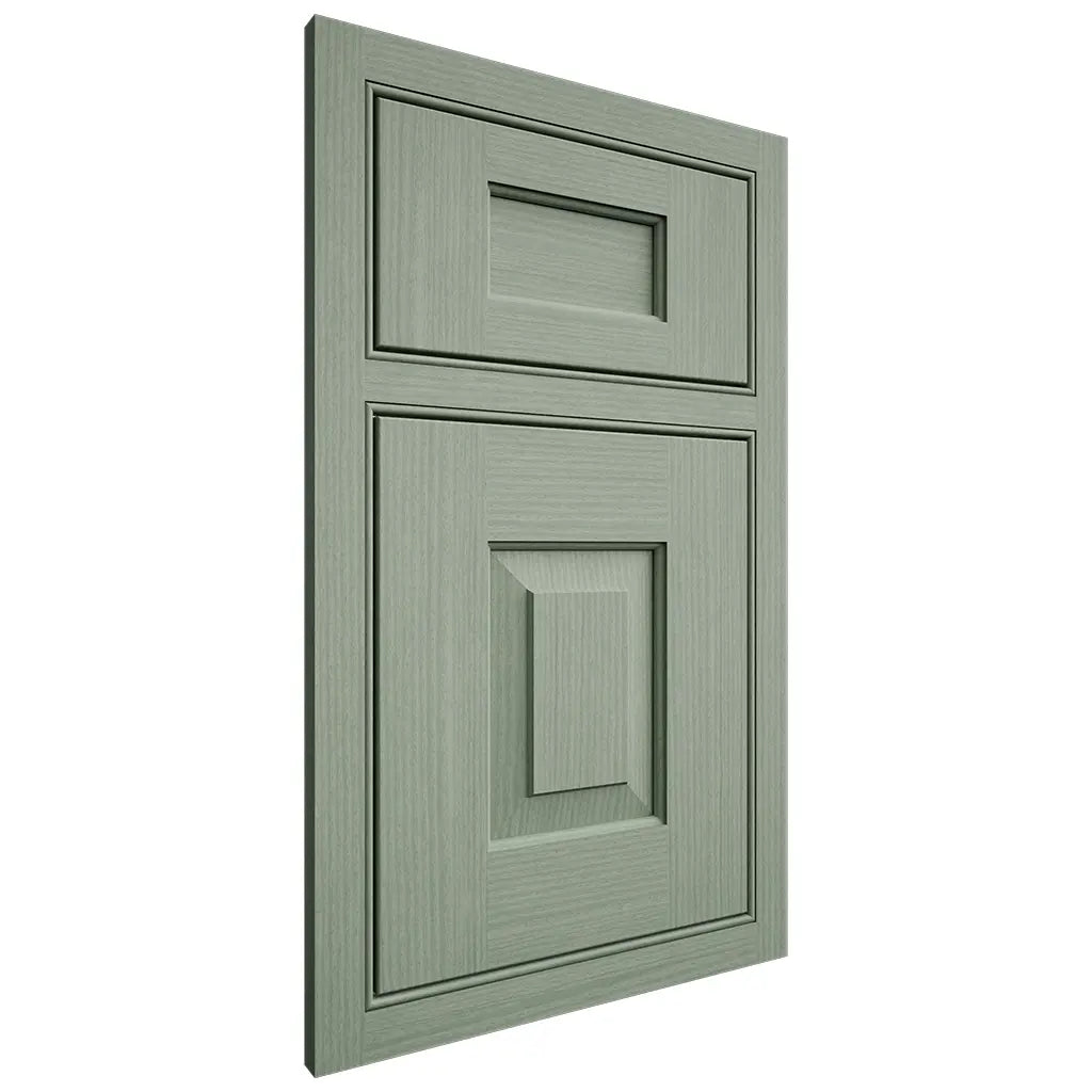 Shiloh Cabinetry Beaded Inset Hamlin White Oak Rift Cut Moss Door