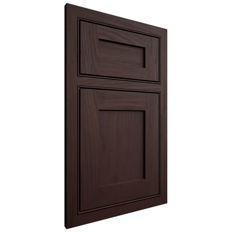 Shiloh Cabinetry Beaded Inset Hanover Alder Plain Cut Bistre Door