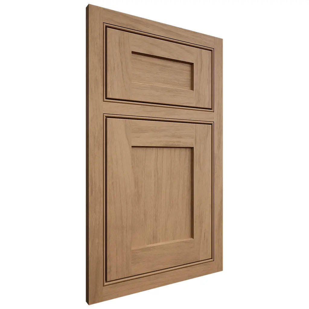 Shiloh Cabinetry Beaded Inset Hanover Alder Plain Cut Dusty Road Door