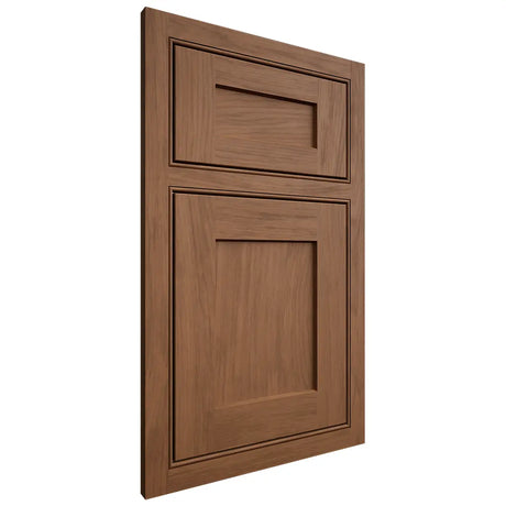 Shiloh Cabinetry Beaded Inset Hanover Alder Plain Cut Walnut Door