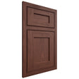Shiloh Cabinetry Beaded Inset Hanover Cherry Plain Cut Bourbon Door