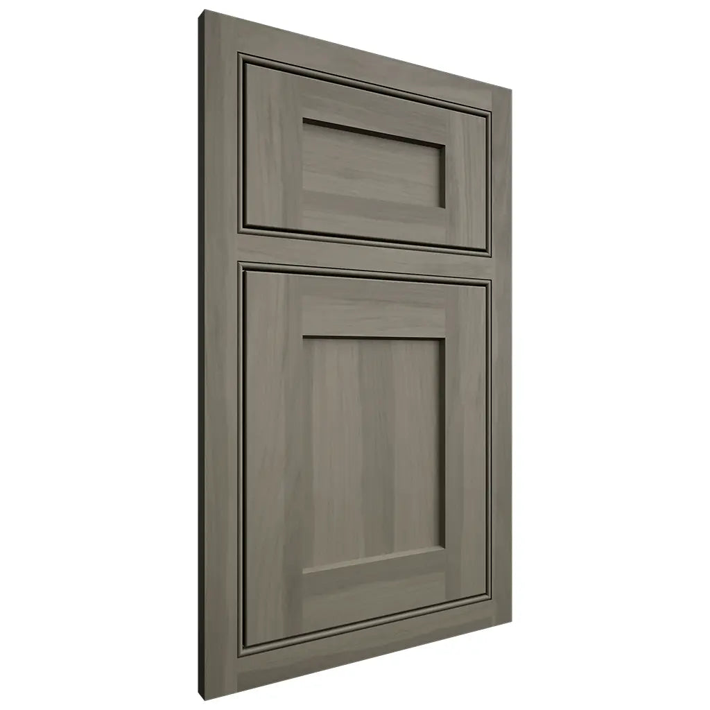 Shiloh Cabinetry Beaded Inset Hanover Hickory Plain Cut Thyme Door
