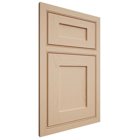 Shiloh Cabinetry Beaded Inset Hanover Maple Plain Cut Natural Door