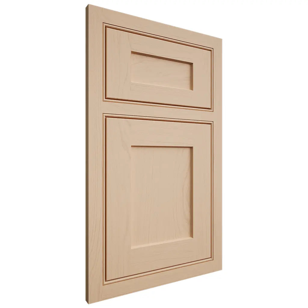 Shiloh Cabinetry Beaded Inset Hanover Maple Plain Cut Natural Door