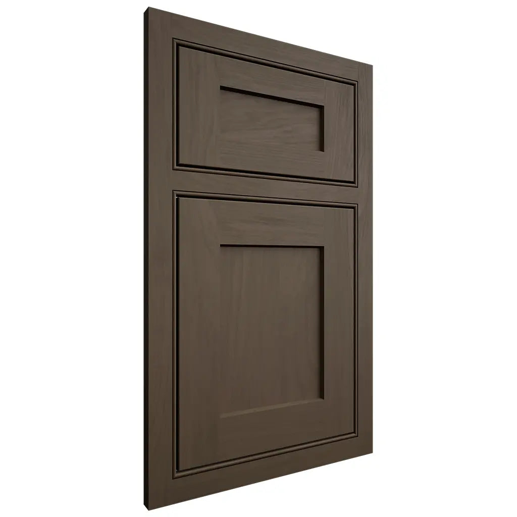 Shiloh Cabinetry Beaded Inset Hanover Maple Plain Cut Perfect Brown Door