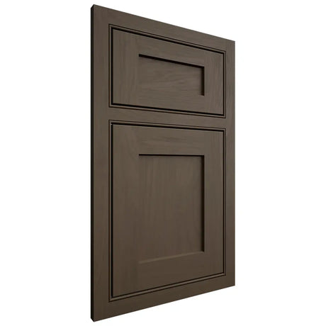 Shiloh Cabinetry Beaded Inset Hanover Maple Plain Cut Perfect Brown Door