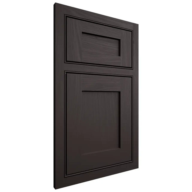 Shiloh Cabinetry Beaded Inset Hanover Poplar Plain Cut Carbon Door