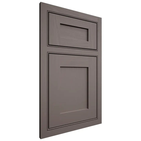 Shiloh Cabinetry Beaded Inset Hanover Poplar Plain Cut Heatherstone Door