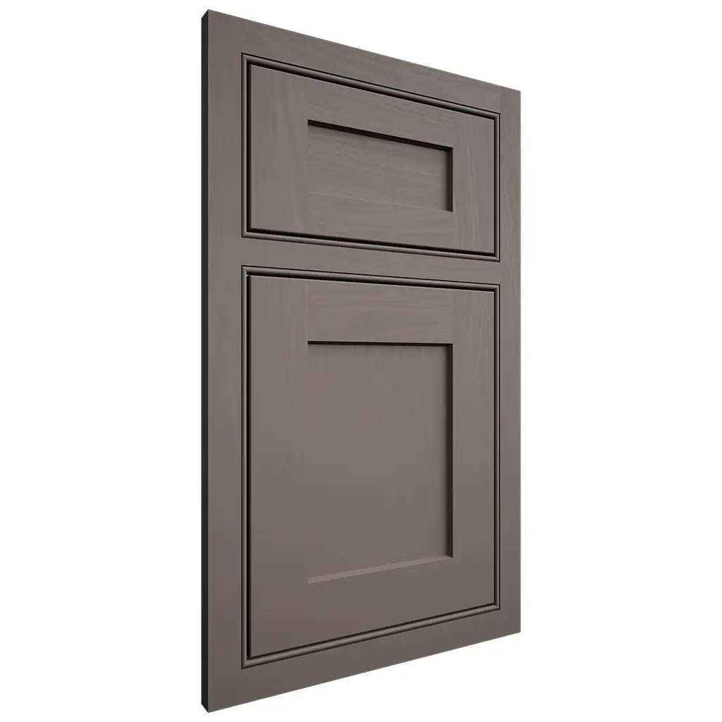 Shiloh Cabinetry Beaded Inset Hanover Poplar Plain Cut Heatherstone Door