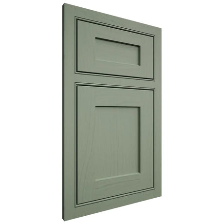 Shiloh Cabinetry Beaded Inset Hanover Poplar Plain Cut Moss Door