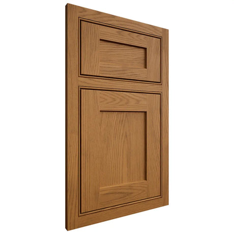 Shiloh Cabinetry Beaded Inset Hanover Red Oak Plain Cut Autumn Door