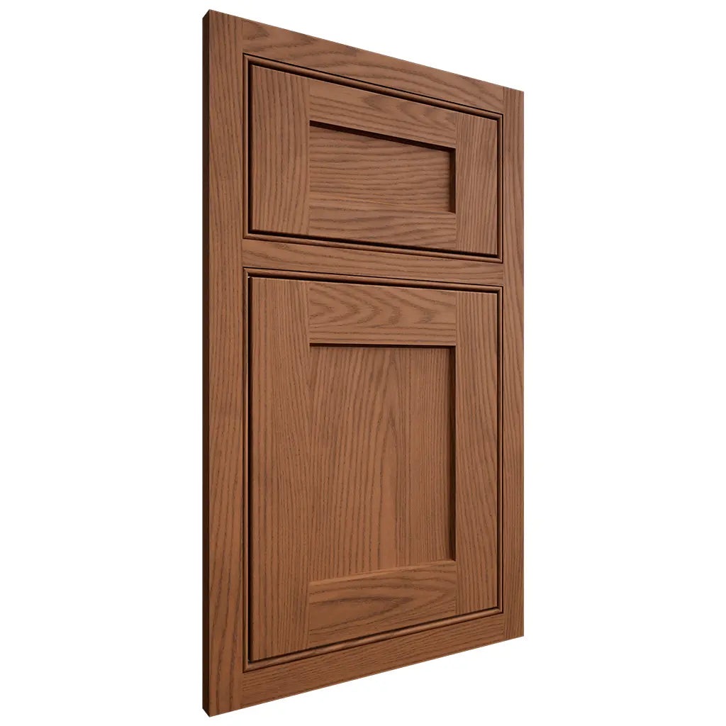 Shiloh Cabinetry Beaded Inset Hanover Red Oak Plain Cut Braun Door