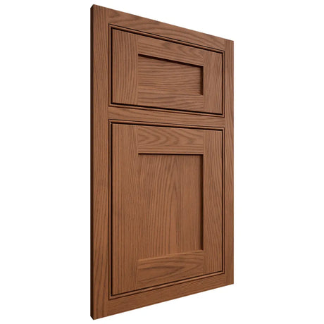 Shiloh Cabinetry Beaded Inset Hanover Red Oak Plain Cut Braun Door