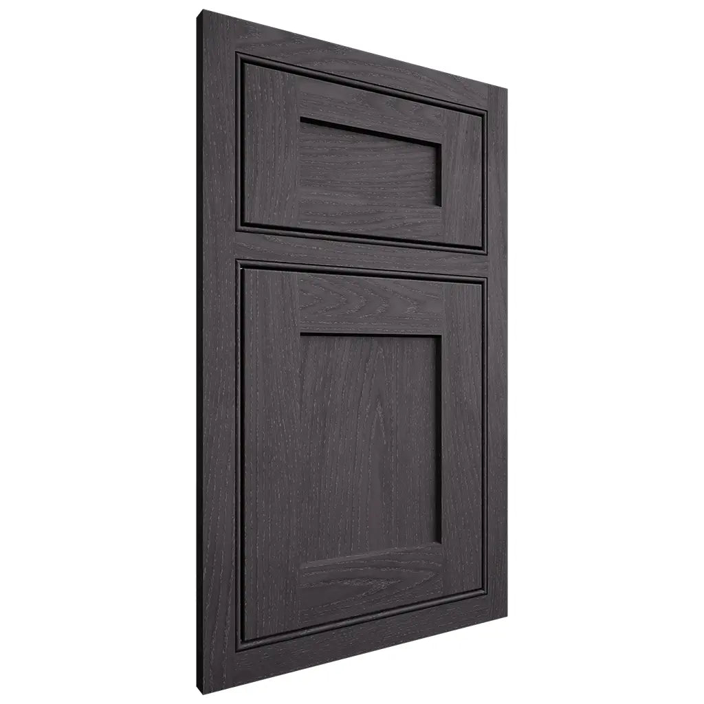 Shiloh Cabinetry Beaded Inset Hanover Red Oak Plain Cut Harbor Door
