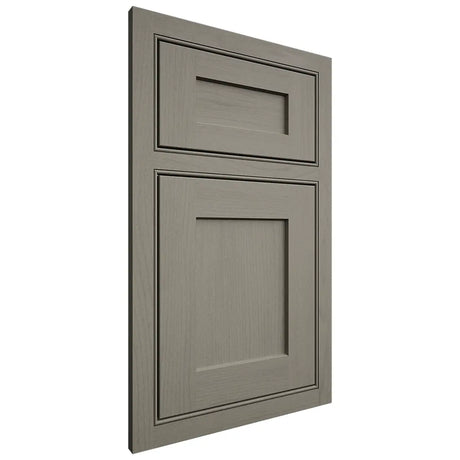 Shiloh Cabinetry Beaded Inset Hanover Walnut Plain Cut Thyme Door