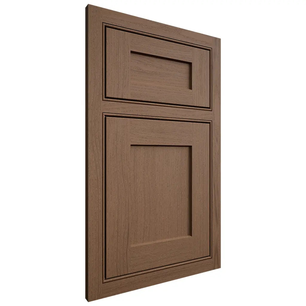 Shiloh Cabinetry Beaded Inset Hanover White Oak Plain Cut Autumn Door
