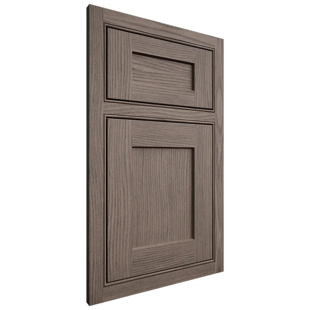 Shiloh Cabinetry Beaded Inset Hanover White Oak Plain Cut Clay Door