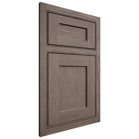 Shiloh Cabinetry Beaded Inset Hanover White Oak Plain Cut Clay Door